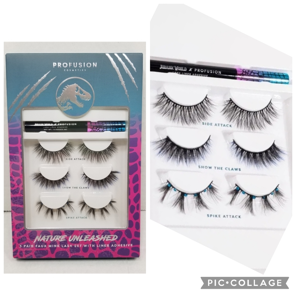 New Jurassic World x Profusion Cosmetics Nature Unleashed 3 Faux Mink Lash Set